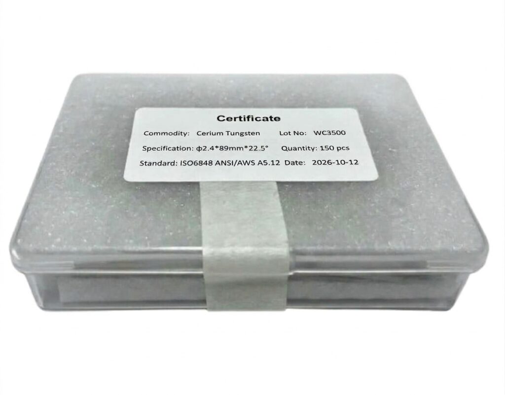 plastic boxes with batch number labels